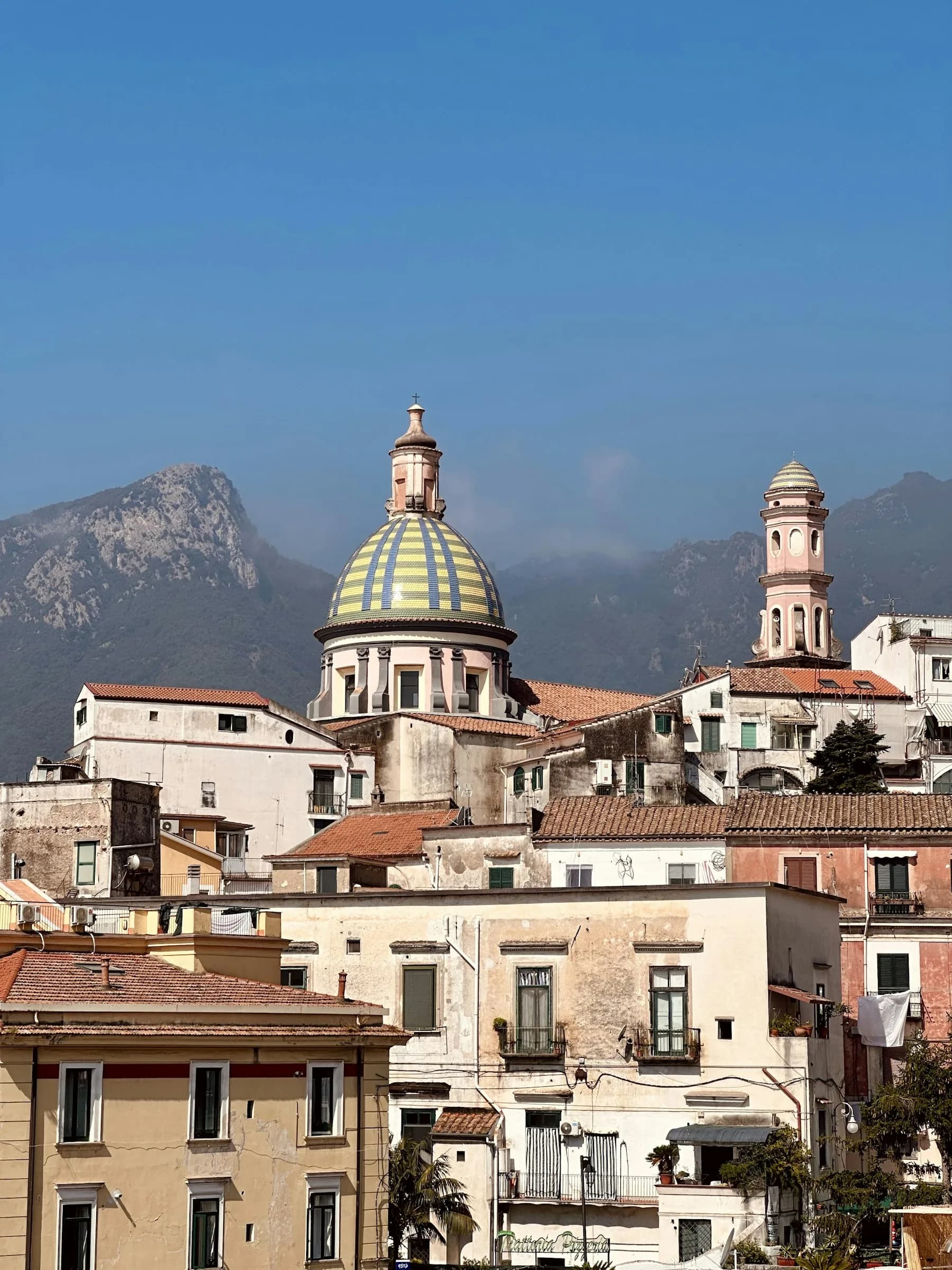 The tiled dome of San Giovanni Battista in Vietri
