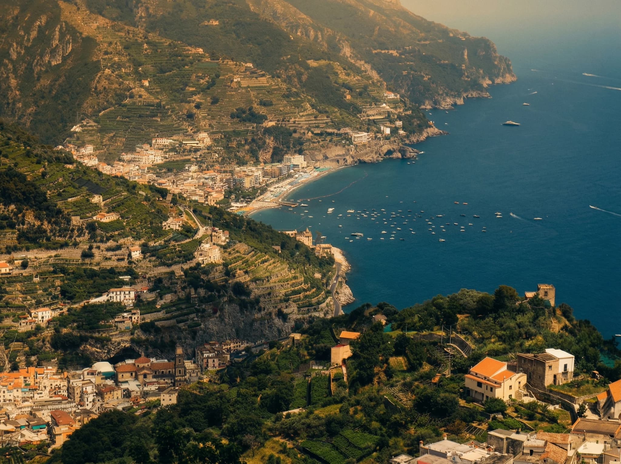 Ravello — view of the coast from above